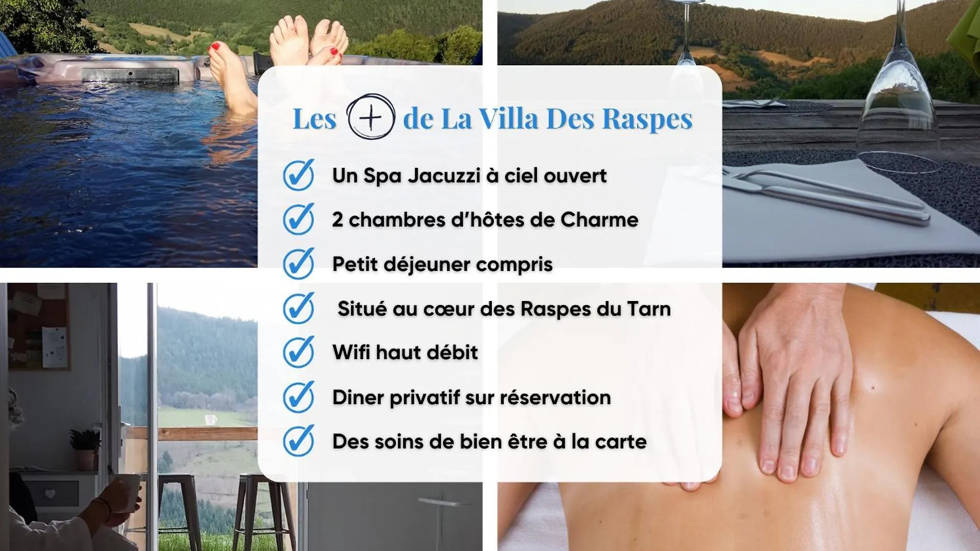 La Villa Des Raspes - Sejour Bien Etre Et Spa - Reserve Aux Adultes Viala-du-Tarn Bed & Breakfast